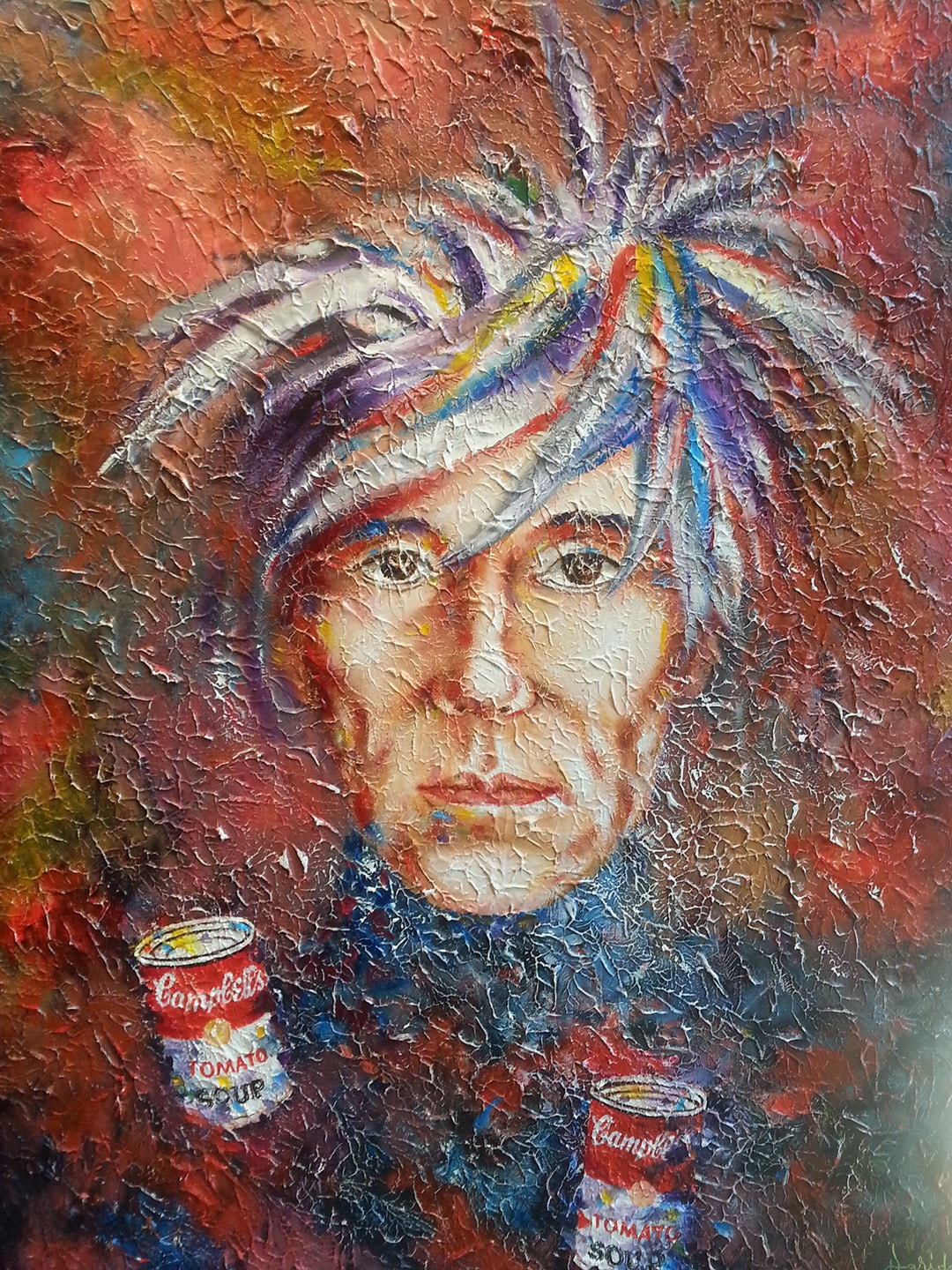 "Andy Warhol" Oil on Canvas, 40x30in by Alexandru Darida