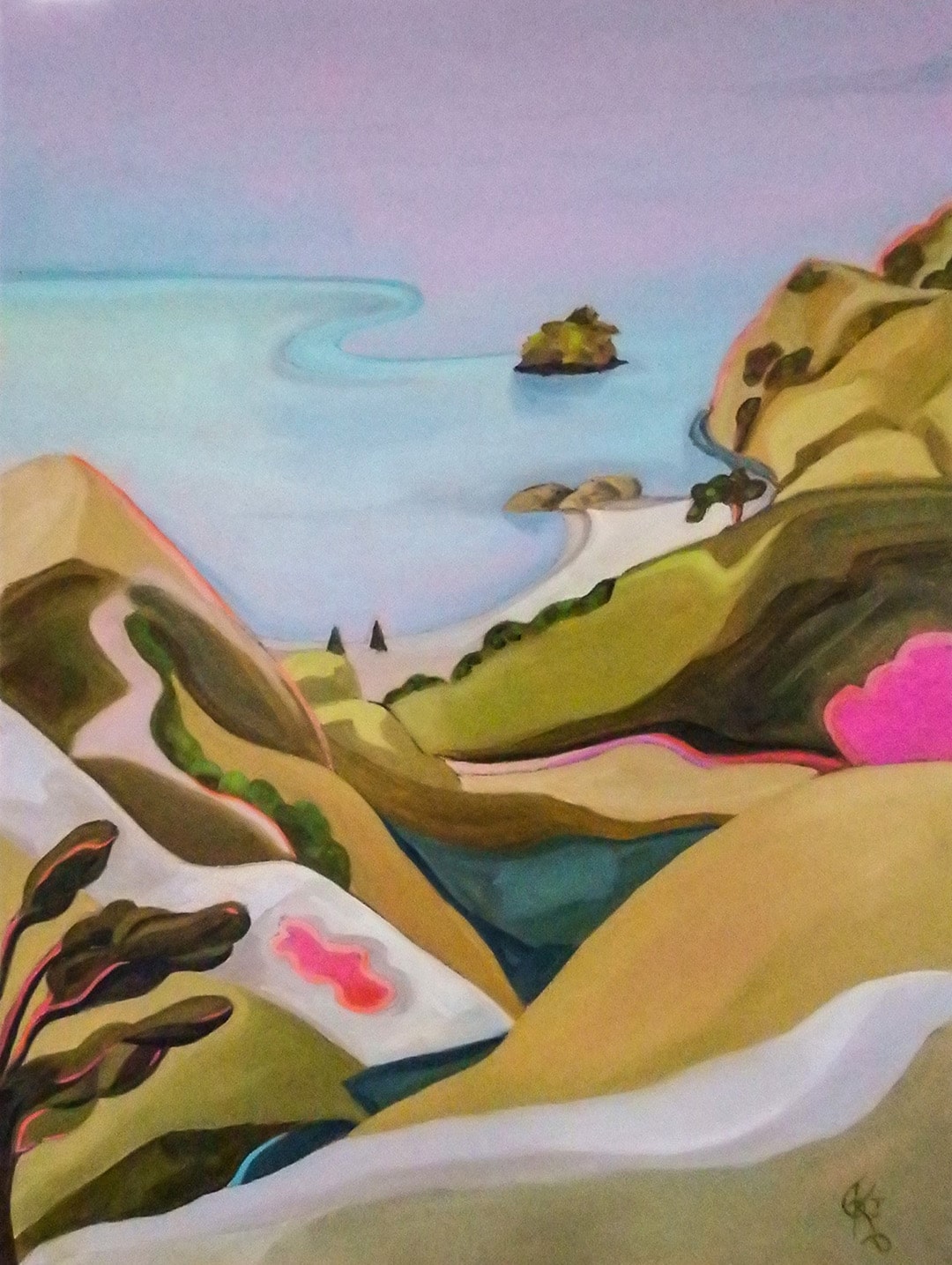 "Hidden Cove" Oils On Canvas by Kadira Jennings