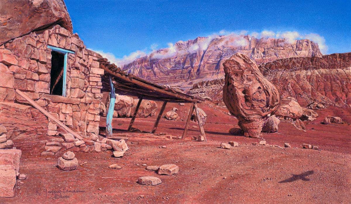 "Desert Rules" Oil On Panel, 9" x 15" by R. Geoffrey Blackburn