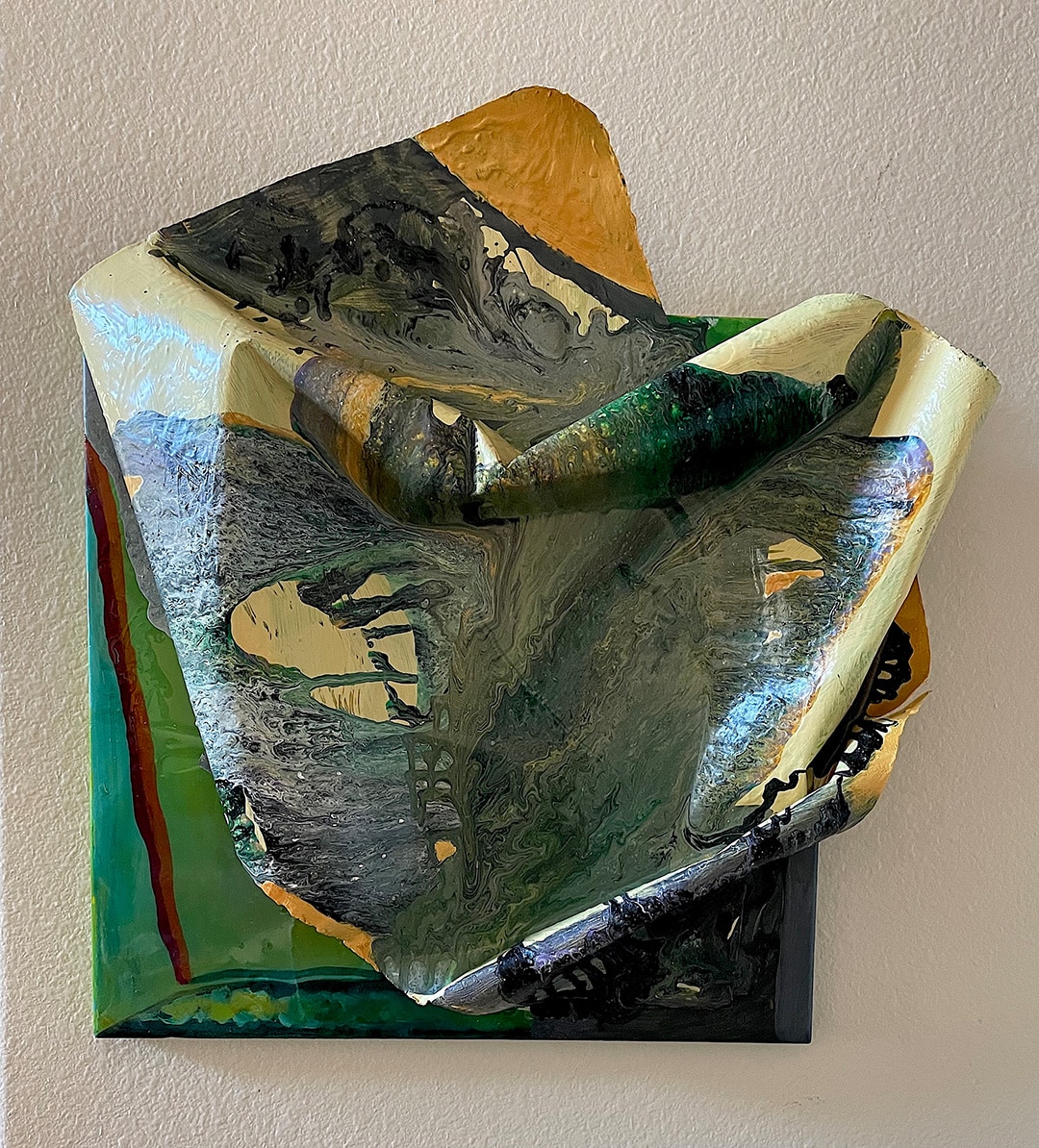 "Green River" Mixed Media On Canvas by Mary Morgan