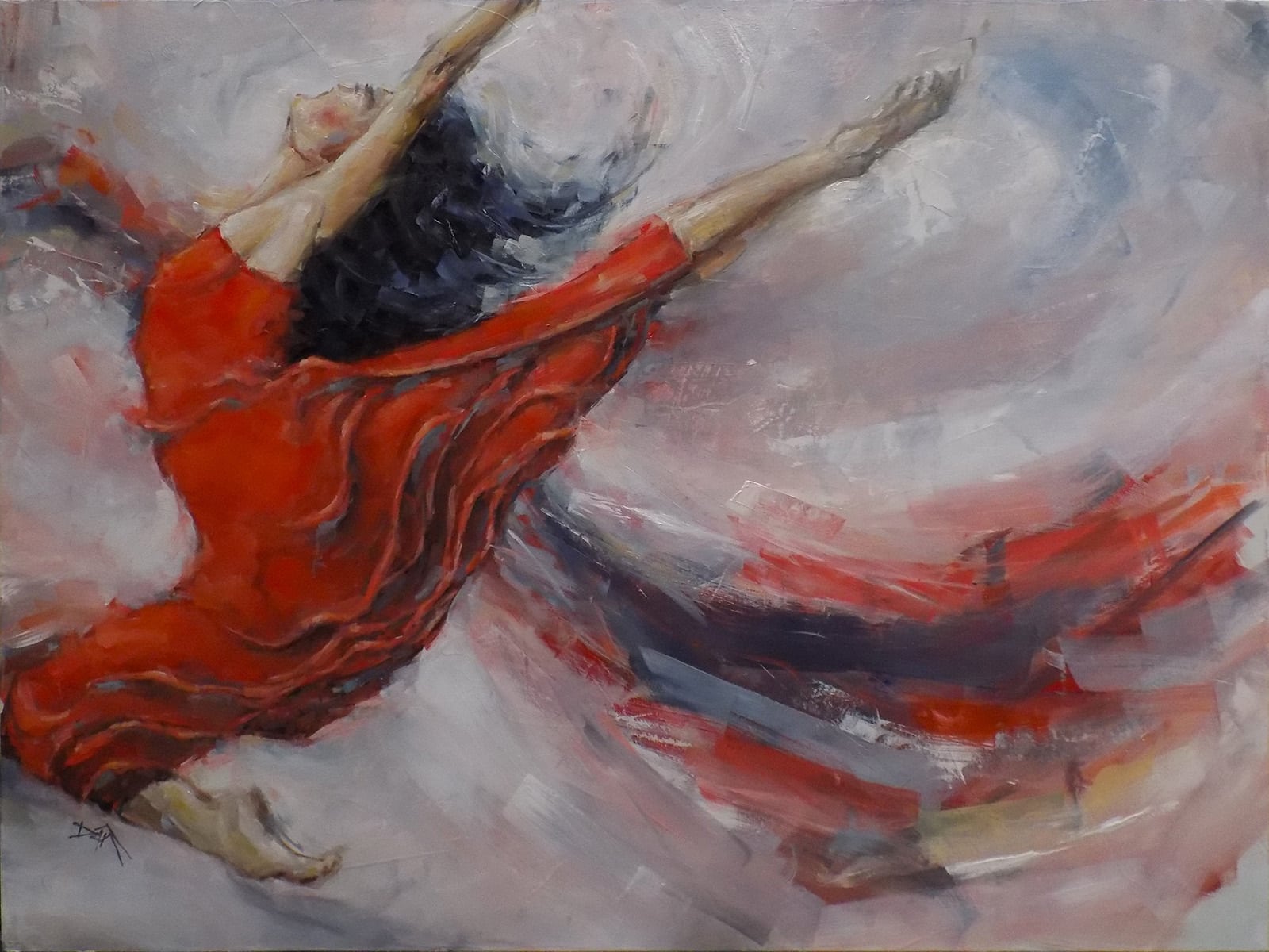 "She Believed She Could Fly" Oil by Dan Campbell