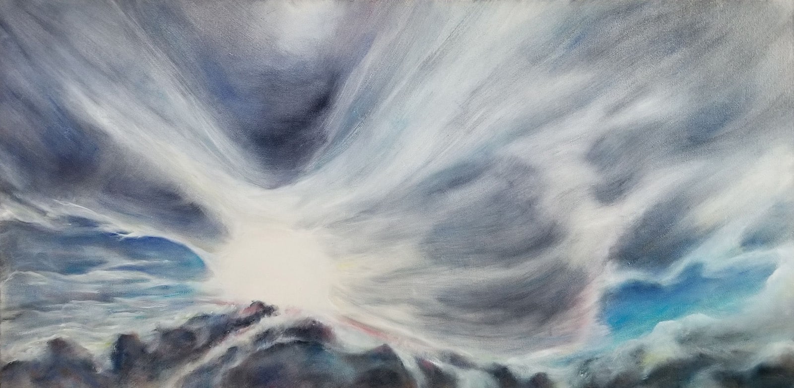 "Sunset Inspiration III" Oil, 24" x 48" by Veryal Zimmerman