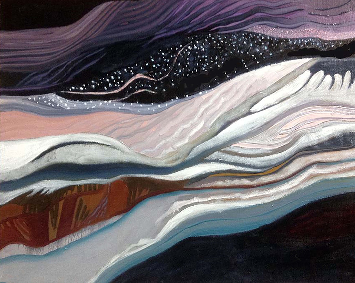 "The Night The Stars Fell" Oil Paint, 16x20in by Alison Barrows-Youn