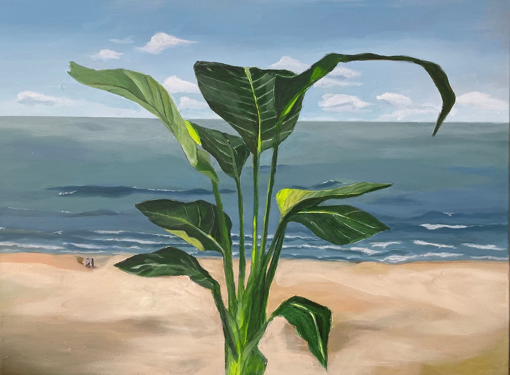 "Grow" Acrylic on Canvas by Mieke Vandenbulcke