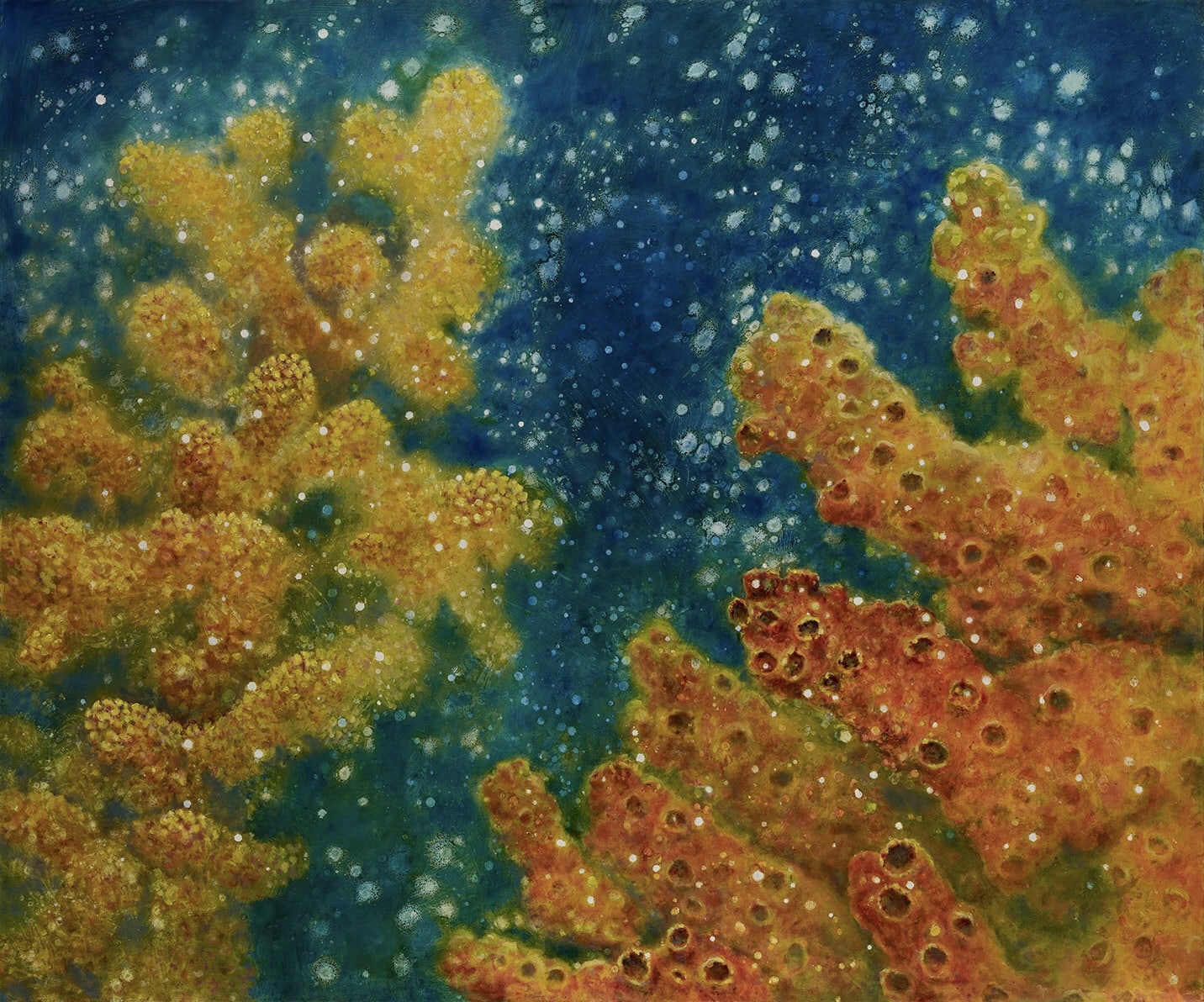 "Spawning Coral" Oil by Morag Webster