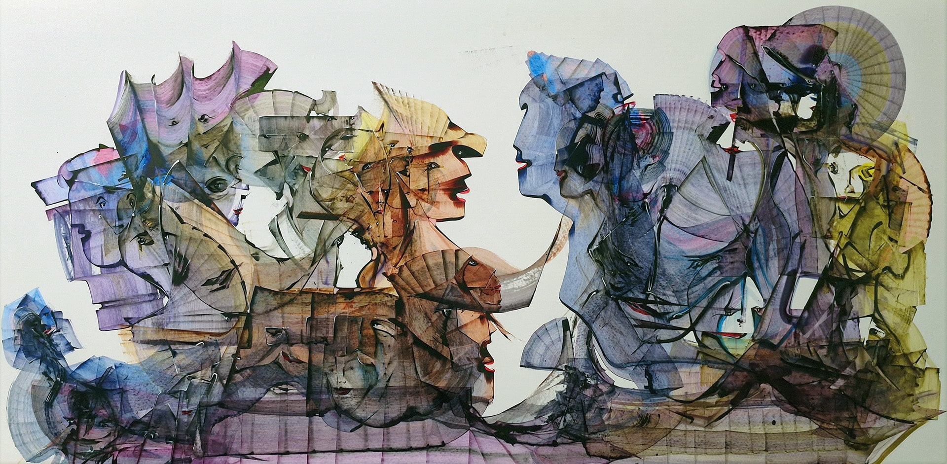 "Family Stories" Acrylic ink on Photo Paper by Goran Makeski "Family Stories" Acrylic ink on Photo Paper by Goran Makeski