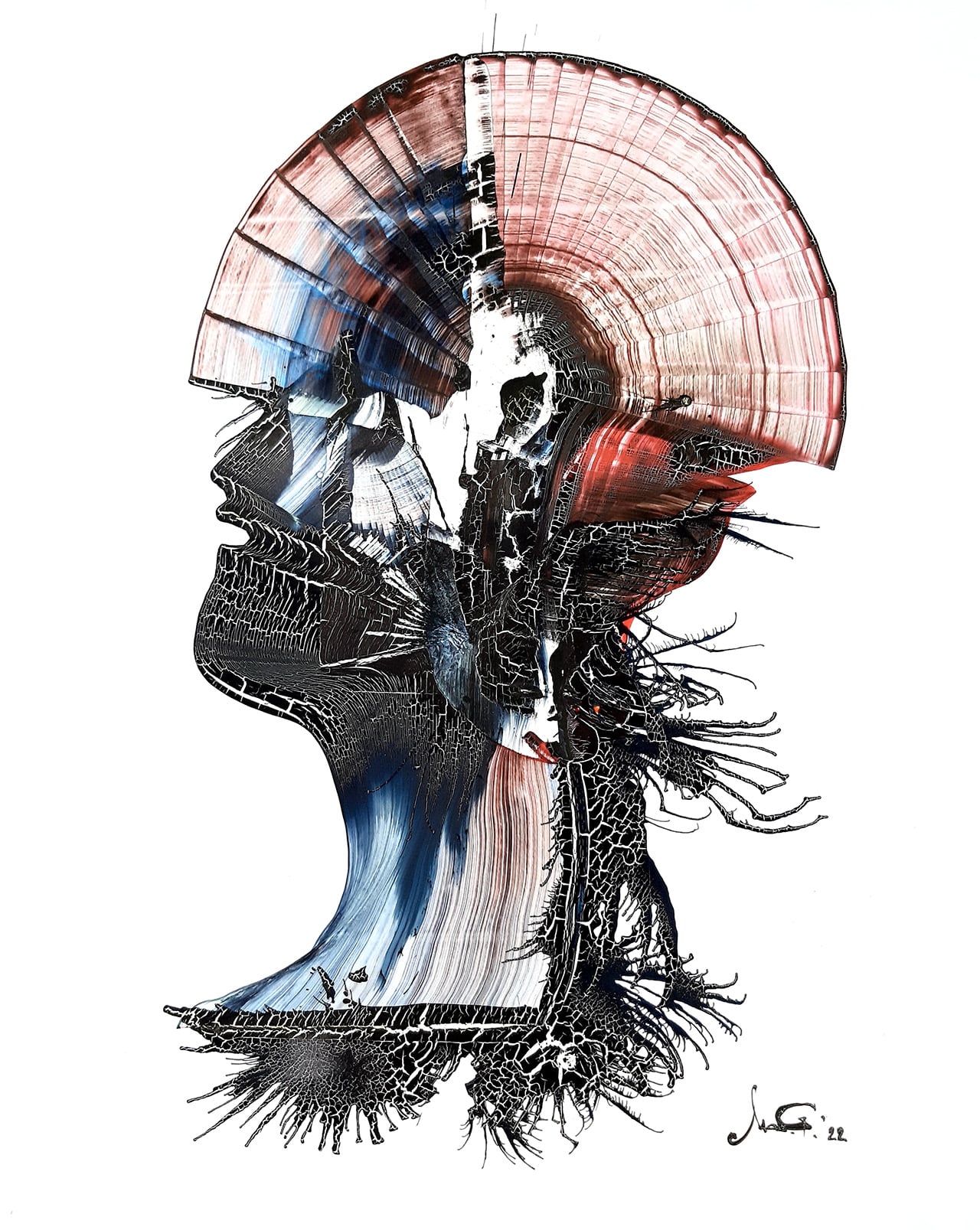 "World Aridity" Acrylic ink on Photo Paper by Goran Makeski "World Aridity" Acrylic ink on Photo Paper by Goran Makeski