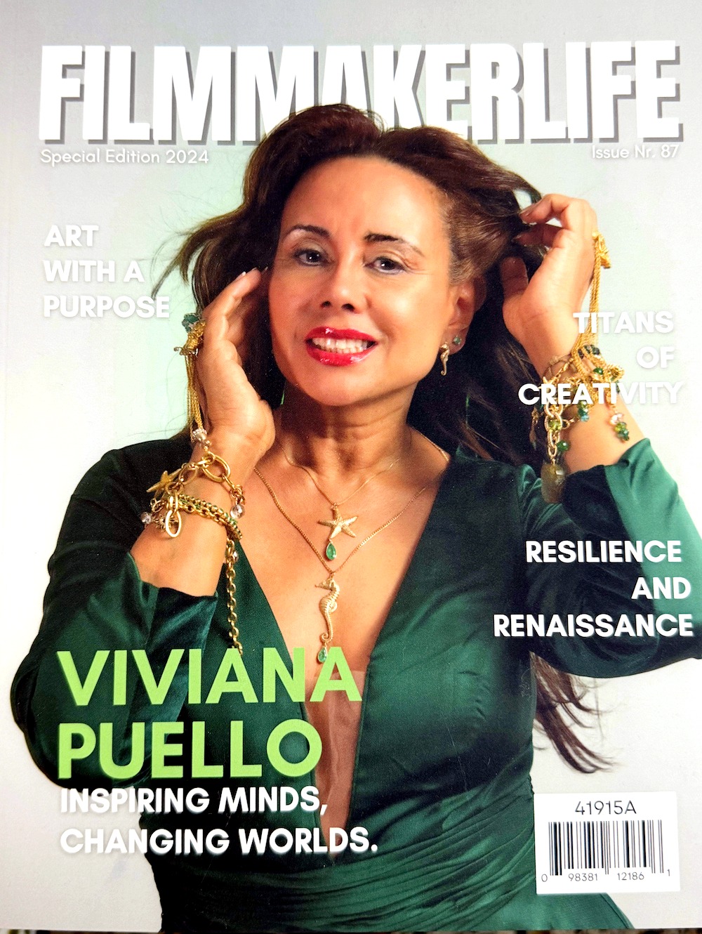 Vivid Arts Global Network | ArtTour International Viviana Puello on the cover of FilmmakerLife, Special Edition 2024