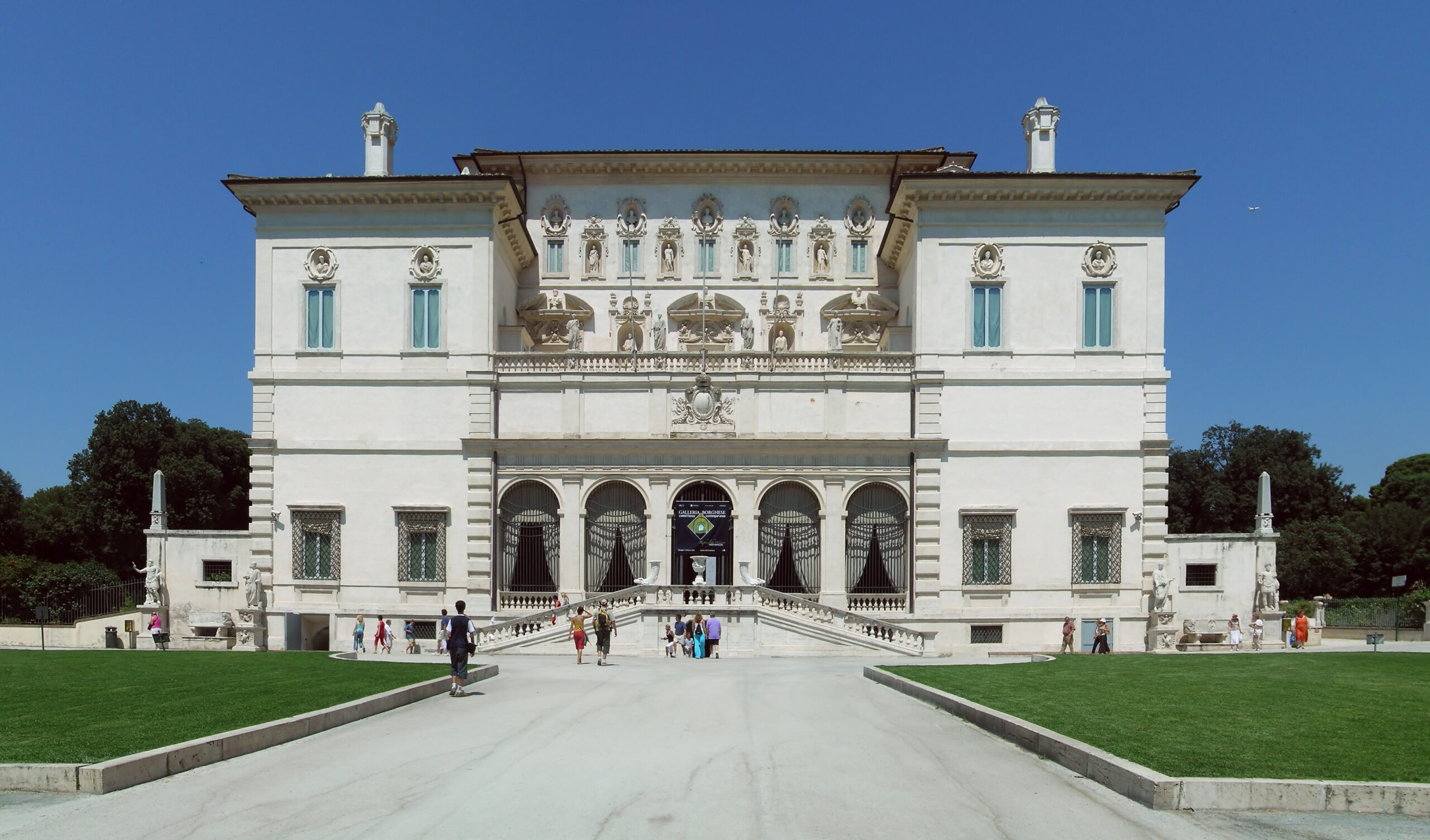 Field: featured image Facade of the Galleria Borghese museum in Rome