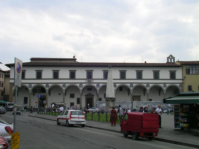 Field: featured image Historic loggia of Museo Novecento facing Piazza Santa Maria Novella in Florence