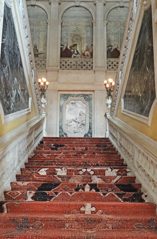 Field: featured image Curving white staircase inside Palazzo Grassi in Venice