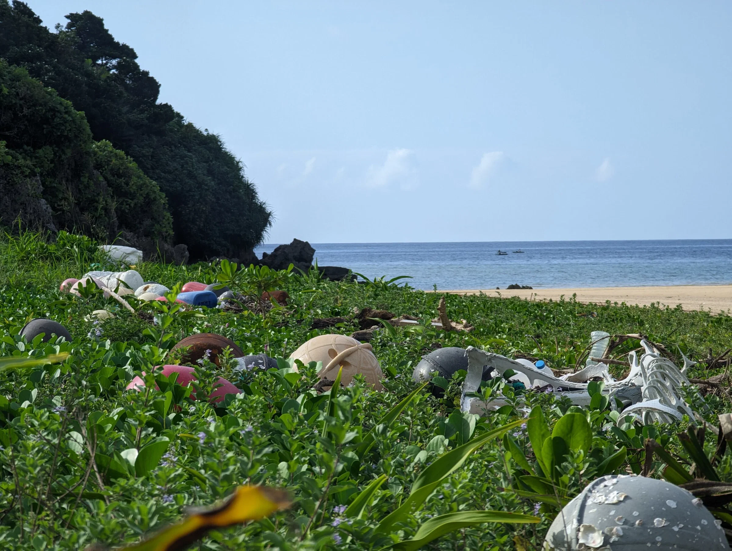 Field: featured image Plastic and other marine debris scattered across Crystal Beach