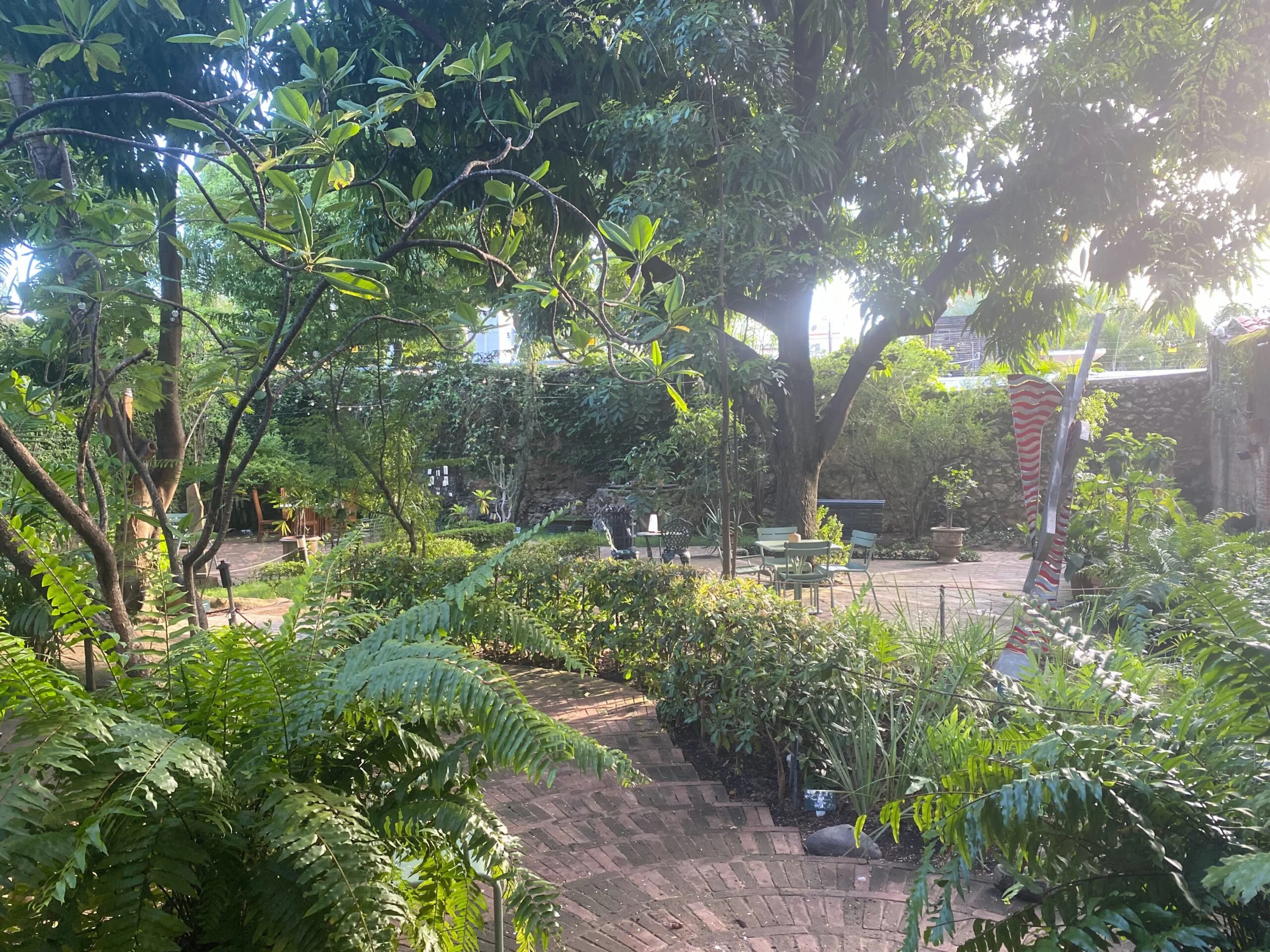 Field: featured image Yellow colonial building and courtyard in Santo Domingo's historic center