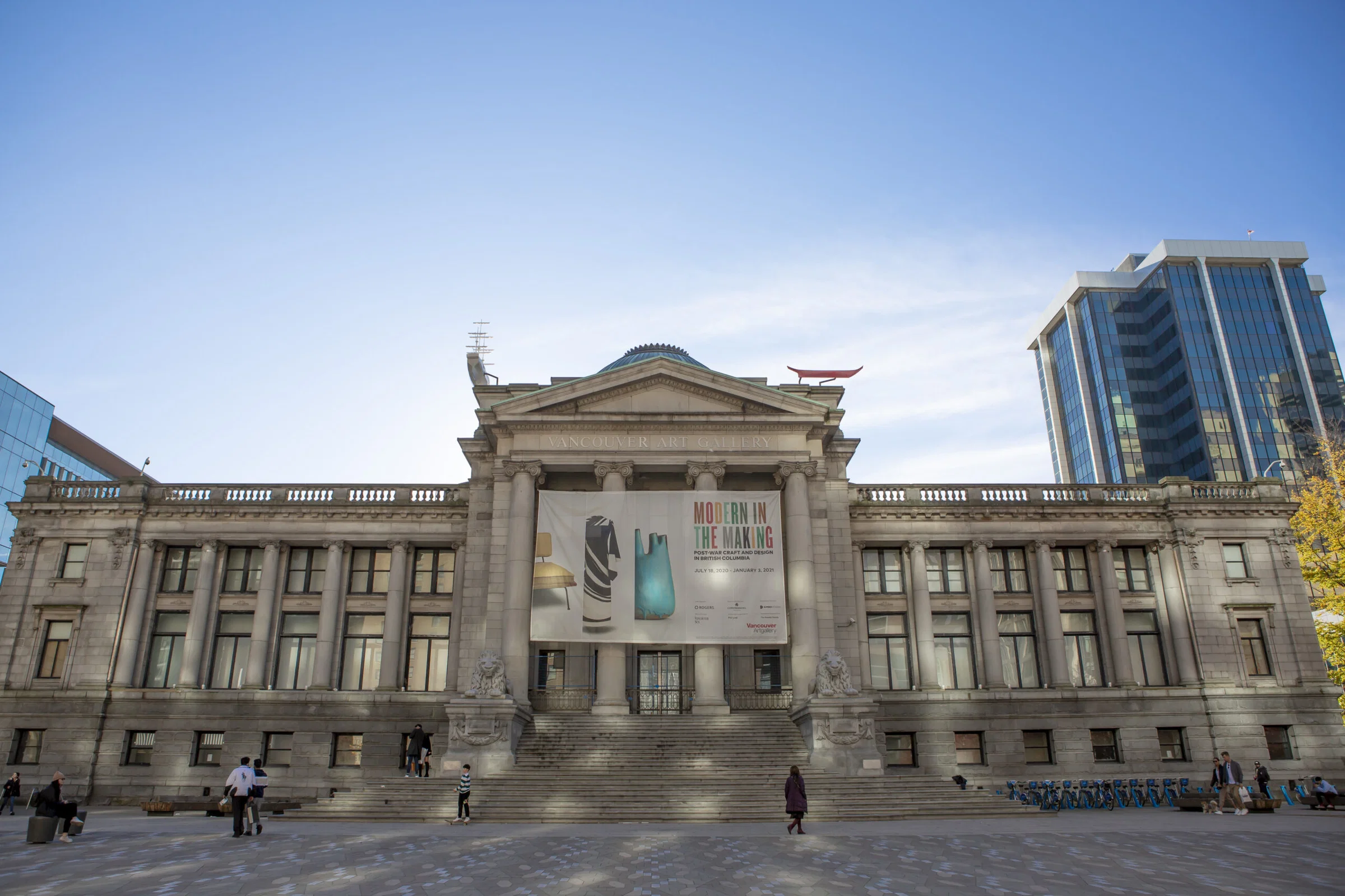 Field: featured image Exterior plaza and facade of the Vancouver Art Gallery